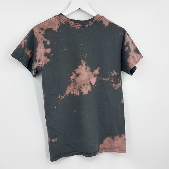 ACDC Custom Bleach Splatter Short Sleeve Shirt Size Small Distressed - Picture 3 of 9